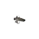 Bugrolle mit Wippe aus Edelstahl,  L: 328mm, H236mm, W70mm