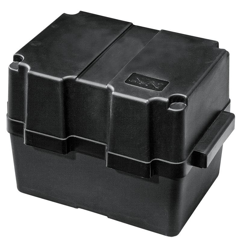 M schwarz mit Gurtband Batterie Kasten Box Batteriebox Batteriekasten Gr 