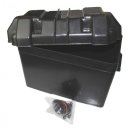 Batteriekasten schwarz mit Haltegurt "Large" Innenmaß (330x180x225mm)