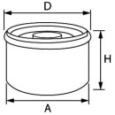 Ölfilter HONDA 75/225PS 15400-RBA-F01